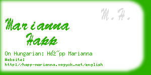 marianna happ business card